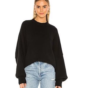 Free People Easy Street Tunic Sweater in Black Revolve Pullover OB991232